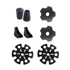 High Stream Gear Trekking Poles Accessories. A Replacement Set of 2 Rubber Tips and 2 mud Baskets for All Weather and All Terrain. Fits Most Standard Trekking/Hiking/Walking Poles/Sticks